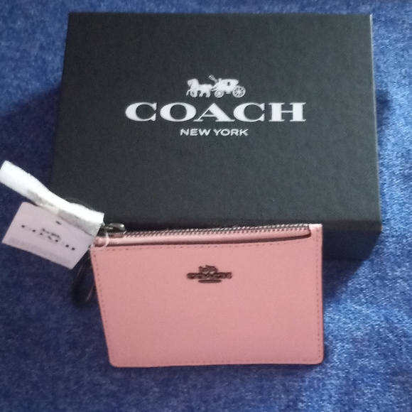 NWT Coach pink leather Mini ID Wallet - Picture 10 of 10